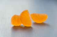 close up photography of orange candies